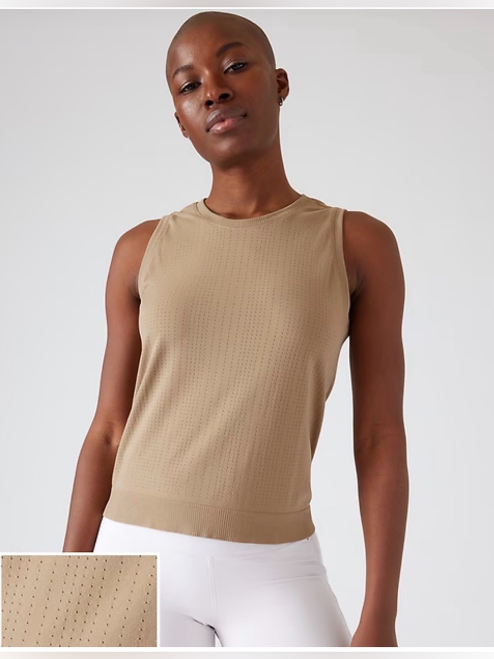 Women’s Athleta In Motion Sleeveless Tank Top - Tan